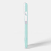 ウォーターカラー・アクア・縦ストライプ・パターン・コースト Case-Mate iPhoneケース (裏面 / 左)