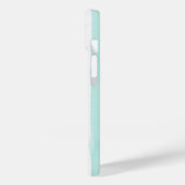 ウォーターカラー・アクア・縦ストライプ・パターン・コースト Case-Mate iPhoneケース (裏面 / 左)
