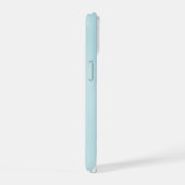 ウォーターカラー・アクア・縦ストライプ・パターン・コースト iPhone 15ケース (右側面)