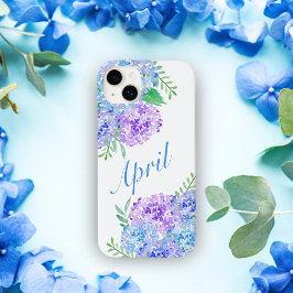 ウォーターカラー アジサイ おしゃれな花のデザイン Case-Mate iPhone 14 PLUSケース