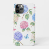 ウォーターカラー アジサイ フラワー Case-Mate iPhoneケース (裏)