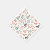 ウォーターカラー アリス パターン スタンダードカクテルナプキン (角)