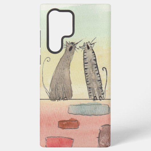 ウォーターカラー・アリーキャット SAMSUNG GALAXYケース (裏面)