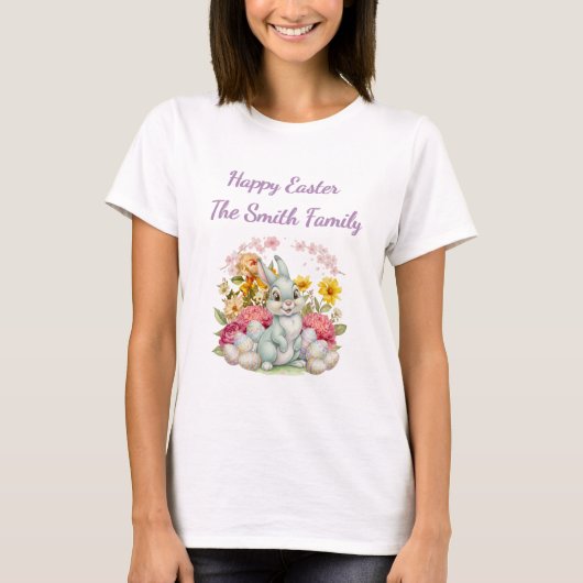 ウォーターカラー イースター Tシャツ (正面)