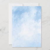 ウォーターカラー オン クラウド9 ブライダルシャワー 招待状 (裏面)