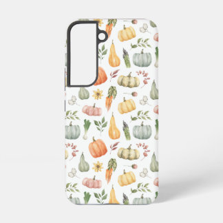 ウォーターカラー・オータムンハーベスト柄 SAMSUNG GALAXY S22ケース