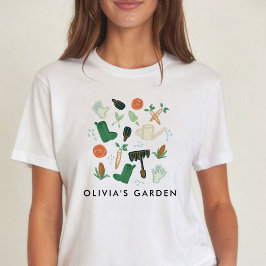 ウォーターカラー ガーデニング オリジナルTシャツ Tシャツ