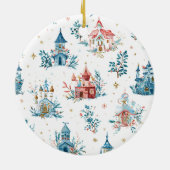 ウォーターカラー クリスマスパターン オーナメント おとぎ話 (裏面)