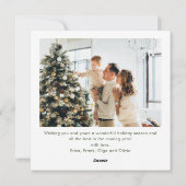 ウォーターカラー クリスマス グリーン レース リボン 2 写真 (裏面)