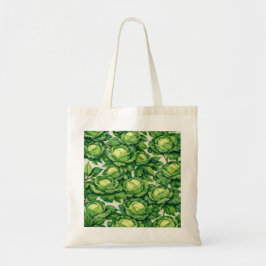 ウォーターカラー グリーンキャベツ ボタニカル 野菜 トートバッグ