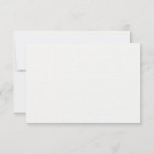 ウォーターカラー グリーンリーフ リース ウェディング RSVP (裏面)
