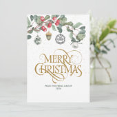 ウォーターカラー コーポレートロゴ クリスマス ビジネス (スタンド正面)