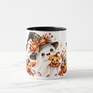 ウォーターカラー・ゴースト・ハロウィンマグ マグカップ