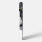 ウォーターカラー ゴールド ブラック 名入れ Case-Mate iPhoneケース (裏面 / 左)