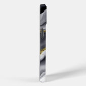 ウォーターカラー ゴールド ブラック 名入れ Case-Mate iPhoneケース (裏面 / 右)