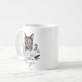 ウォーターカラー・サビ猫 コーヒーマグカップ (正面左)