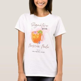 ウォーターカラー サマーカクテル Tシャツ