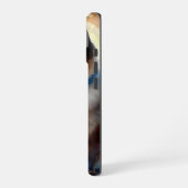 ウォーターカラー+シャム猫 iPhone 16ケース (左側面)