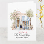  ウォーターカラー シーセドゥイ  ブライダルシャワー カード (黄色い花)