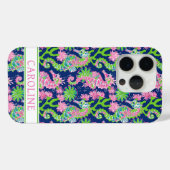 ウォーターカラー シーホース モノグラム Case-Mate iPhoneケース (裏面 (横))