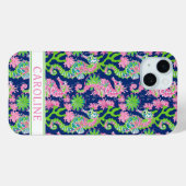 ウォーターカラー シーホース モノグラム Case-Mate iPhoneケース (裏面 (横))