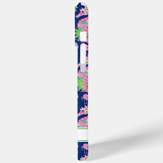 ウォーターカラー シーホース モノグラム Case-Mate iPhoneケース (裏面 / 左)