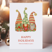 ウォーターカラー スカンジナビアのノーム クリスマスカード