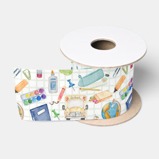 ウォーターカラー・スクール用品 サテンリボン