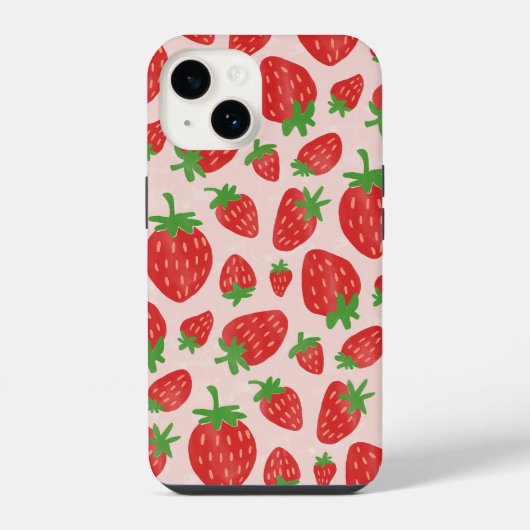 ウォーターカラー ストロベリー Case-Mate iPhoneケース iPhone 14ケース (裏面)