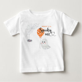 ウォーターカラー スプーキー ワン 1歳の誕生日 ベビーTシャツ