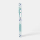ウォーターカラー・チェック柄 iPhone 16ケース (左側面)