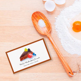 ウォーターカラー チョコレートケーキ ベーカリー 名刺