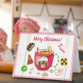 ウォーターカラー チョコレート 生姜クッキー クリスマス カード
