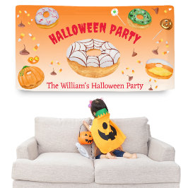 ウォーターカラー ドーナツハロウィンキャンディパーティー 横断幕