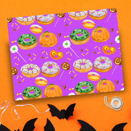 ウォーターカラー ドーナツ ハッピーハロウィン キャンディ 薄葉紙