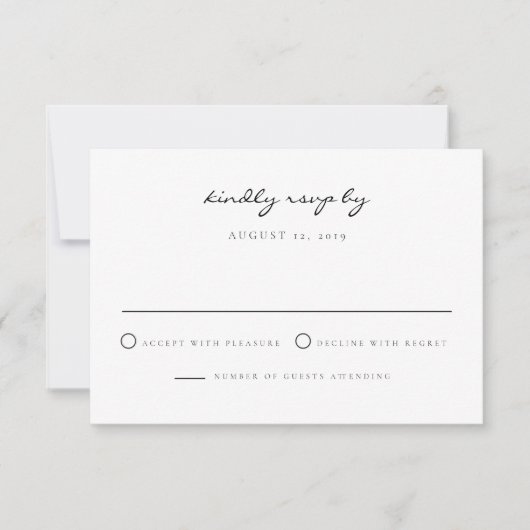 ウォーターカラー・ニューオーリンズ結婚式出欠確認カード 招待状 (正面)