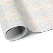 ウォーターカラー・パステル・ブラッシュストローク・オン・クラウドホワイト ラッピングペーパー (ロールコーナー)