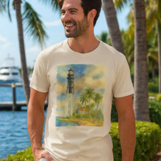 ウォーターカラー ヒルズボロ・インレット・ライトハウス フロリダ Tシャツ