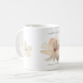 ウォーターカラー・ピンクの花モネコーヒーマグ コーヒーマグカップ (正面左)