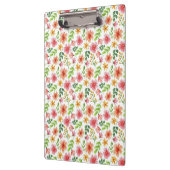 ウォーターカラー ピンクの花 パターン クリップボード (左)