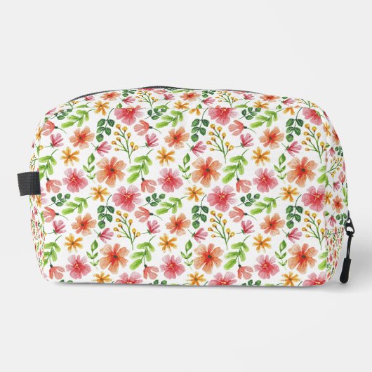 ウォーターカラー ピンクの花 パターン ドップキット (正面)