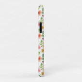 ウォーターカラー ピンクの花 パターン Case-Mate iPhoneケース (裏面/右)