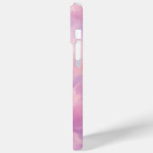 ウォーターカラー ピンク ラベンダー 花 抽象画 Case-Mate iPhoneケース (裏面 / 左)