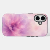 ウォーターカラー ピンク ラベンダー 花 抽象画 Case-Mate iPhoneケース (裏面 (横))