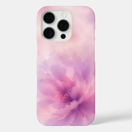 ウォーターカラー ピンク ラベンダー 花 抽象画 Case-Mate iPhoneケース (裏面)