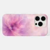 ウォーターカラー ピンク ラベンダー 花 抽象画 Case-Mate iPhoneケース (裏面 (横))