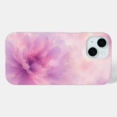 ウォーターカラー ピンク ラベンダー 花 抽象画 Case-Mate iPhoneケース (裏面 (横))