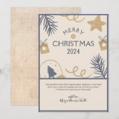 ウォーターカラー ファームハウス "メリークリスマス 2024" シーズンカード (正面/裏面)