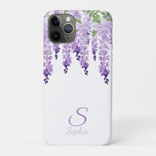 ウォーターカラー フジ 名前入りモノグラム Case-Mate iPhoneケース (裏)