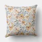 ウォーターカラー フラワースタイル デコ クッション (裏面)